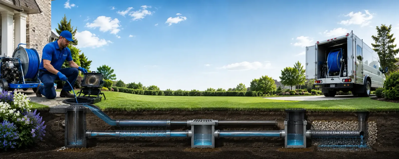 Outdoor drain cleaning information for Ottine, TX